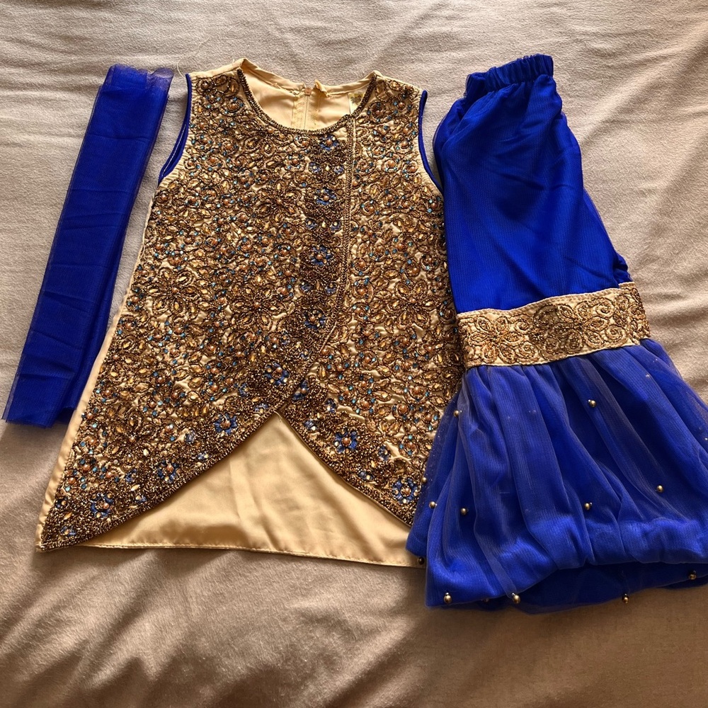 Kids Pakistani Indian sharara set
